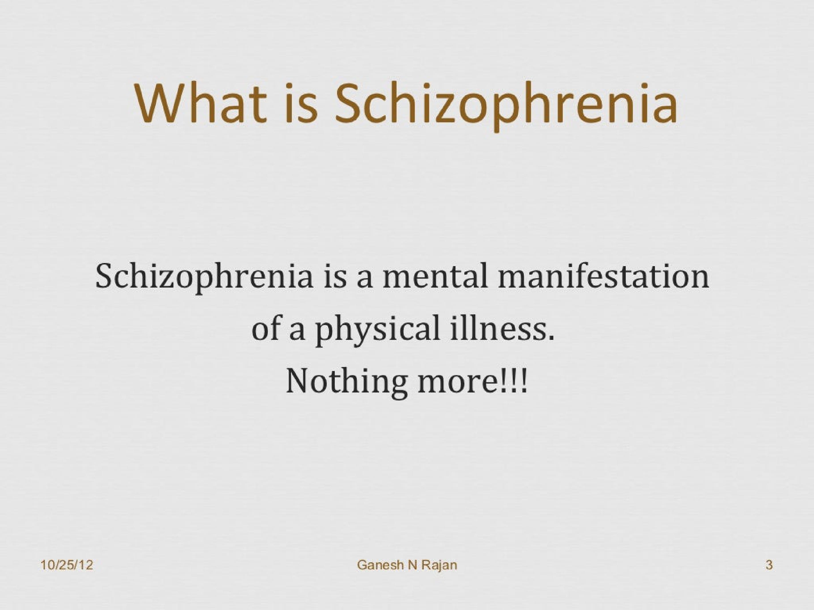 Schizophrenia