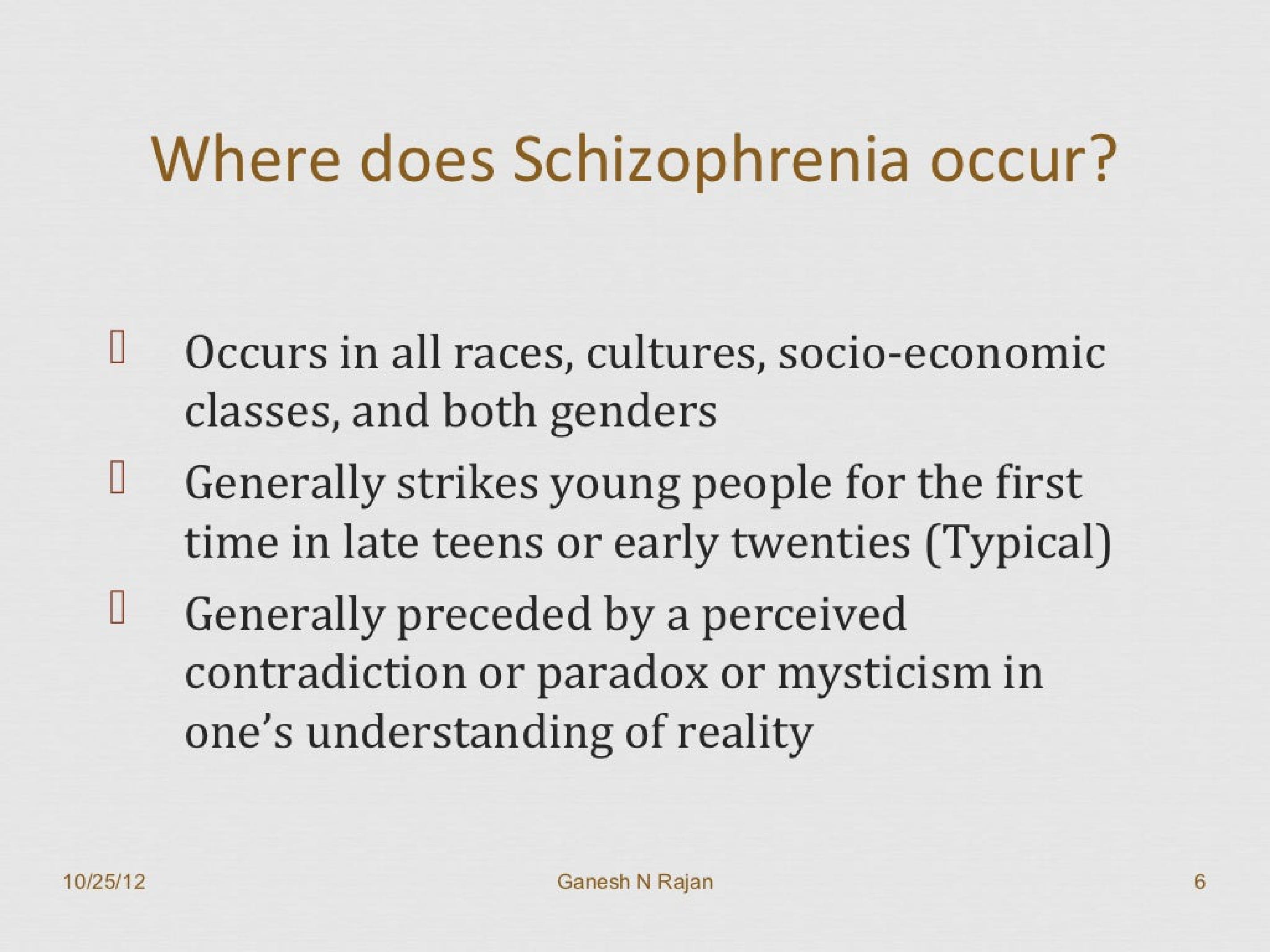 Schizophrenia